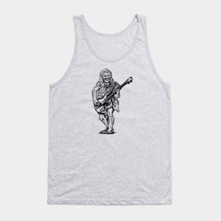 SEEMBO Neanderthal Playing Guitar Guitarist Musician Band Tank Top